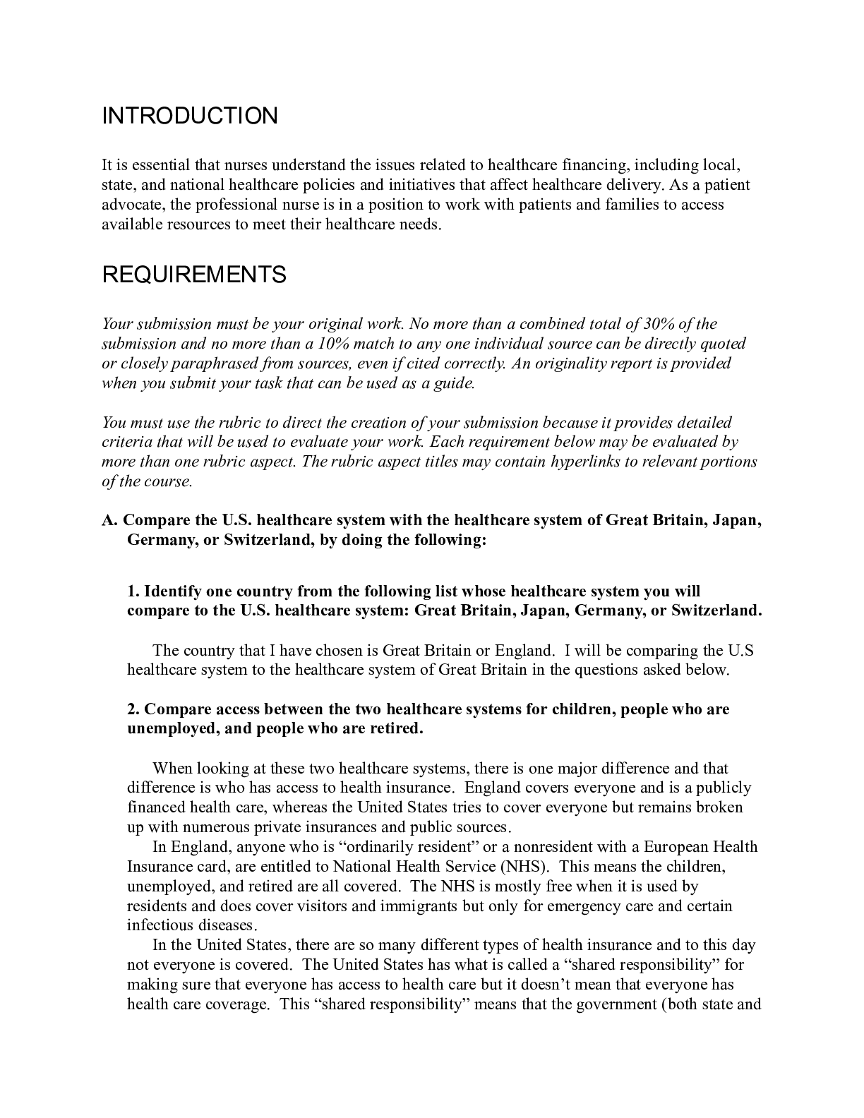 Preview image of C489 Task 3 (completed).docx  INTRODUCTION  It is essential that nurses understand the iss document